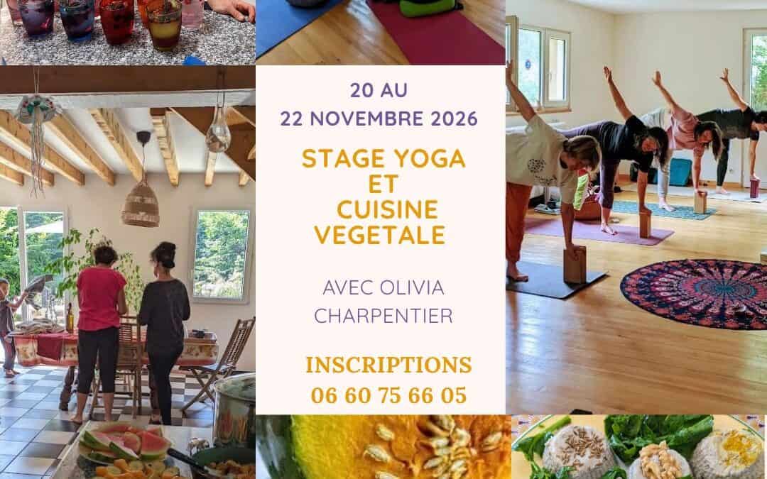 Stage yoga et cuisine végétale :